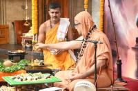 Vyasa Pujana - Guru Purnima, 10th July 2025. Pictures Courtesy Shriyuts Dinesh Karkal and Abhinav Kalla